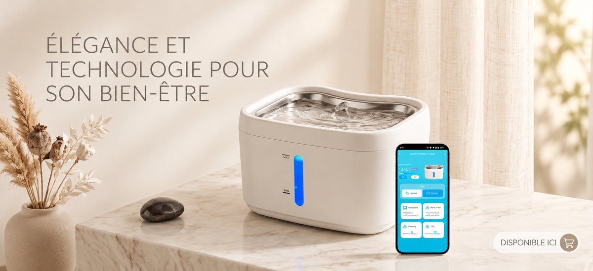 Fontaine à eau pour chat 2.5L