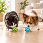 Balle distributrice de friandises pour chien et chat