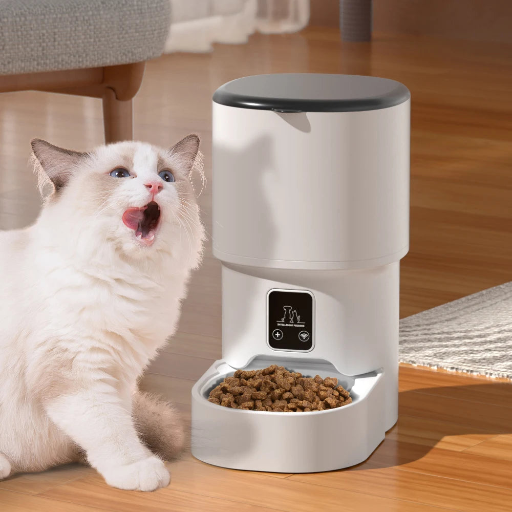 Tuya-Mangeoire intelligente pour chat, alimentation quantitative et chronométrée, adaptée aux chats et aux chiens, bol d'alimentation pour animaux de compagnie, Wi-Fi, grande capacité, 4L