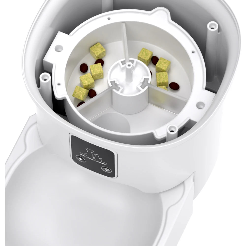 Tuya-Mangeoire intelligente pour chat, alimentation quantitative et chronométrée, adaptée aux chats et aux chiens, bol d'alimentation pour animaux de compagnie, Wi-Fi, grande capacité, 4L