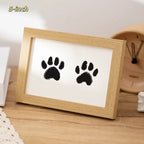 Cadre photo 5 pouces bois clair pour empreinte d'animal