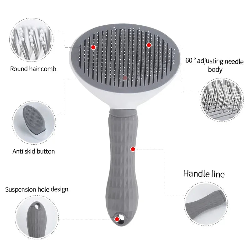 Brosse de toilettage pour chat et petit chien – Démêlage et élimination des poils morts
