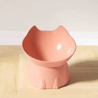 Bol surélevé pour chat rose pastel ergonomique