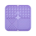 Tapis de léchage en silicone violet apaisant