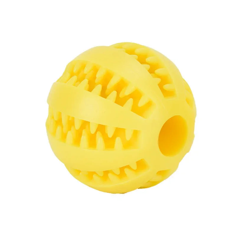 Balle interactive pour chien - Jaune vif