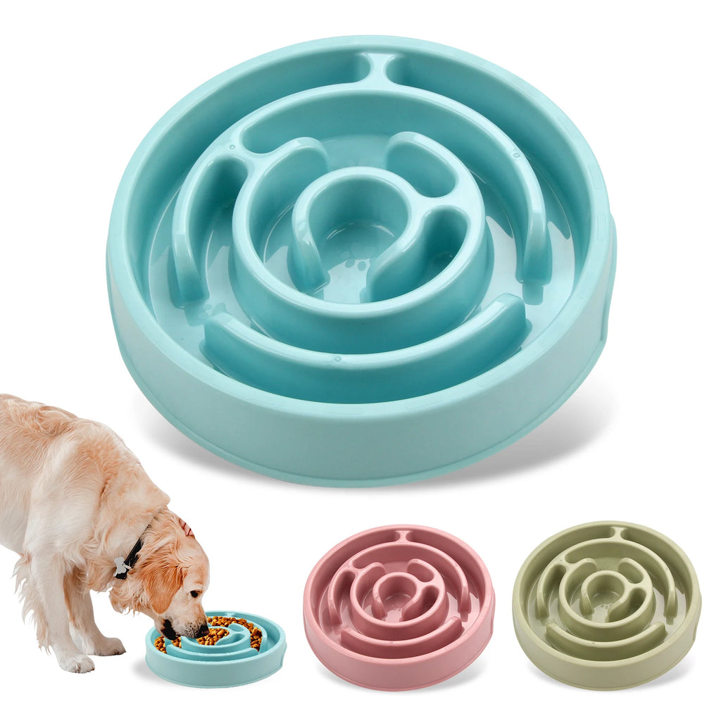 Bol anti-glouton pour chien et chat, design labyrinthe / Slow feeder bowl for dogs and cats, maze design