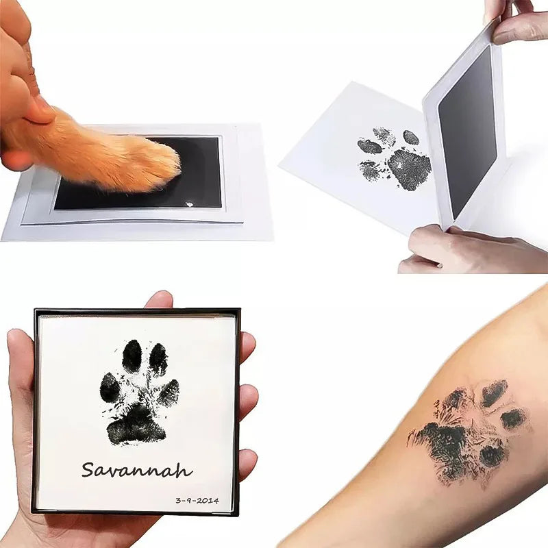 Kit empreinte sans encre et résultat encadré pour animal de compagnie