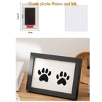 Cadre photo noir et accessoires tampon empreinte