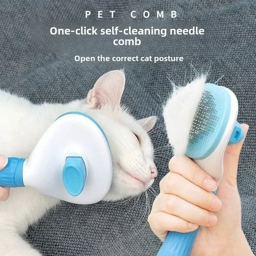 Cat and dog detangling grooming brush