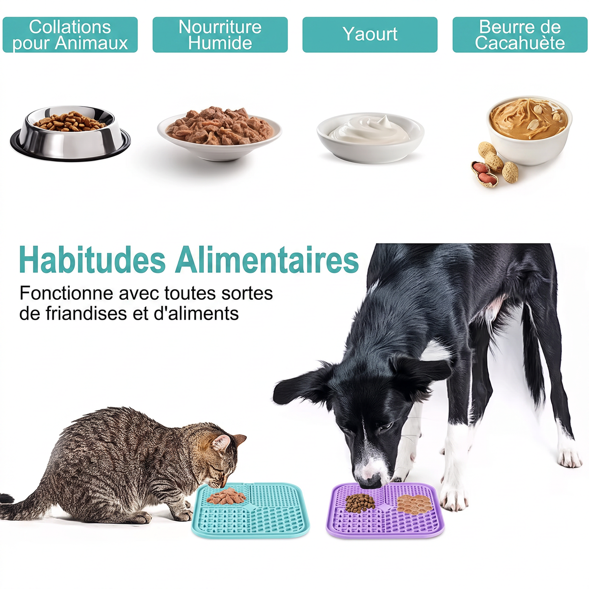 Tapis de léchage pour animaux-anti-stress-anxiété