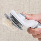 Brosse autonettoyante pour chats et chiens — retrait des poils en un clic