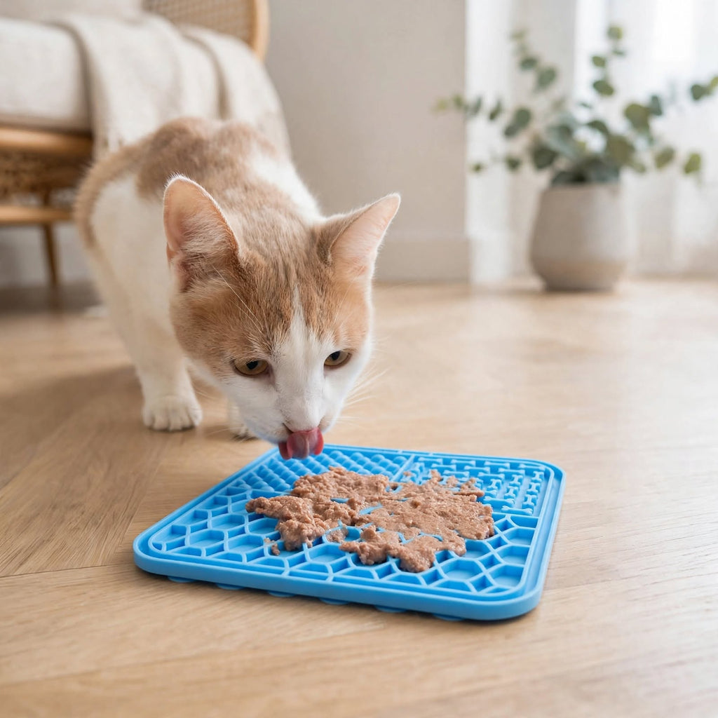 Tapis de léchage à ventouses pour chien et chat