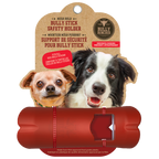 Support de sécurité rouge pour bâton à mâcher destiné aux chiens
